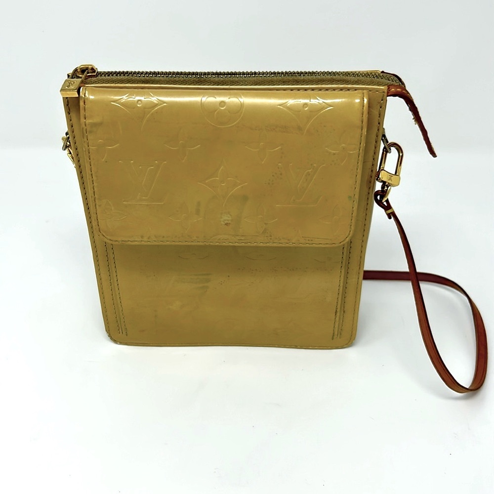 AUTHENTIC Louis Vuitton vintage Vernis Mott Monogram LV Shoulder Bag